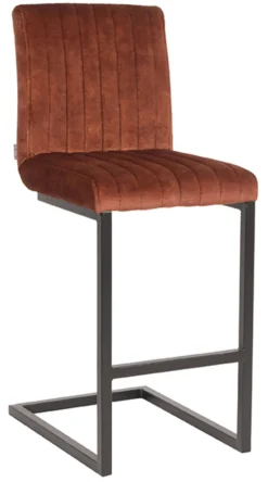 LABEL51 Barkruk Met Rugleuning|Barkruk Milo Velvet