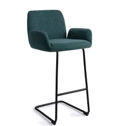 Jesper Home Barkruk Met Rugleuning|Barkruk Misaki Arch Black (zithoogte 75cm)