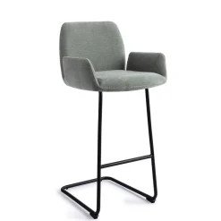 Jesper Home Barkruk Met Rugleuning|Barkruk Misaki Arch Black (zithoogte 75cm)