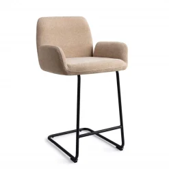 Jesper Home Barkruk Met Rugleuning|Barkruk Misaki Arch Black (zithoogte 66cm)