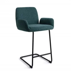 Jesper Home Barkruk Met Rugleuning|Barkruk Misaki Arch Black (zithoogte 66cm)