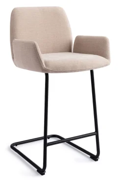 Jesper Home Barkruk Met Rugleuning|Barkruk Misaki Arch Black (zithoogte 66cm)