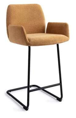 Jesper Home Barkruk Met Rugleuning|Barkruk Misaki Arch Black (zithoogte 66cm)