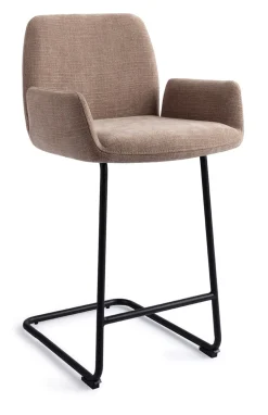 Jesper Home Barkruk Met Rugleuning|Barkruk Misaki Arch Black (zithoogte 66cm)