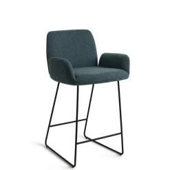 Jesper Home Barkruk Met Rugleuning|Barkruk Misaki Slide Black (zithoogte 65cm)