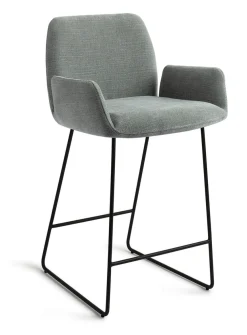 Jesper Home Barkruk Met Rugleuning|Barkruk Misaki Slide Black (zithoogte 65cm)