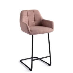 Jesper Home Barkruk Met Rugleuning|Barkruk Noto Arch Black (zithoogte 65cm)