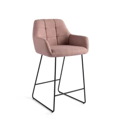 Jesper Home Barkruk Met Rugleuning|Barkruk Noto Slide Black (zithoogte 65cm)