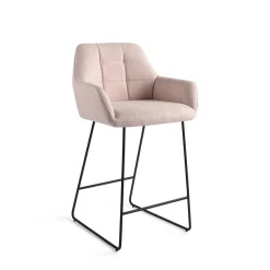 Jesper Home Barkruk Met Rugleuning|Barkruk Noto Slide Black (zithoogte 65cm)