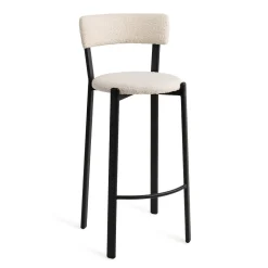 Jesper Home Barkruk Met Rugleuning|Barkruk Obu Bouclé (zithoogte 75cm) Icing On The Cake