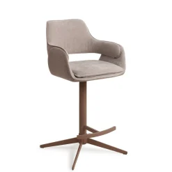 Jesper Home Barkruk Met Rugleuning|Barkruk Oketo Draaibaar (zithoogte 65cm)