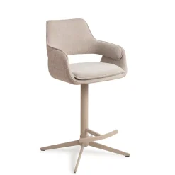 Jesper Home Barkruk Met Rugleuning|Barkruk Oketo Draaibaar (zithoogte 65cm)