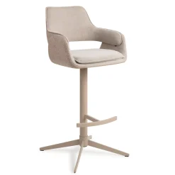 Jesper Home Barkruk Met Rugleuning|Barkruk Oketo Draaibaar (zithoogte 75cm)