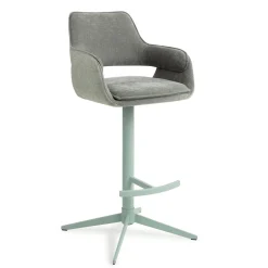 Jesper Home Barkruk Met Rugleuning|Barkruk Oketo Draaibaar (zithoogte 75cm)