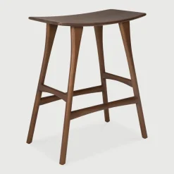 Ethnicraft Barkruk Hout|Barkruk Osso Hout (zithoogte 65cm)