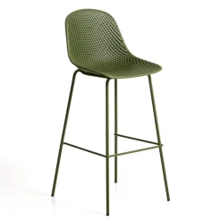 Kave Home Barkrukken|Barkruk Met Rugleuning|Barkruk Quinby (zithoogte 75cm)