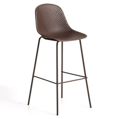 Kave Home Barkrukken|Barkruk Met Rugleuning|Barkruk Quinby (zithoogte 75cm)