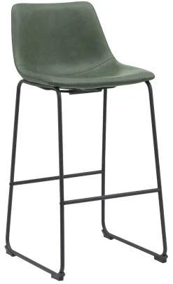 LABEL51 Barkruk Leer / Kunstleer|Barkruk Met Rugleuning|Barkruk Risto Lederlook (zithoogte 75cm)