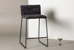 Nohr Barkruk Met Rugleuning|Barkruk Sheridan Bouclé (zithoogte 64cm)