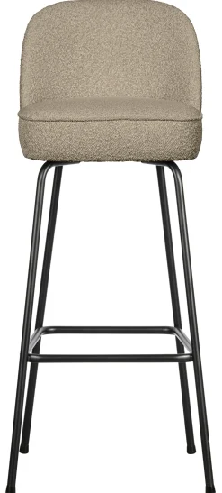 WOOOD Barkruk Met Rugleuning|Barkruk Vogue Bouclé (zithoogte 80cm)