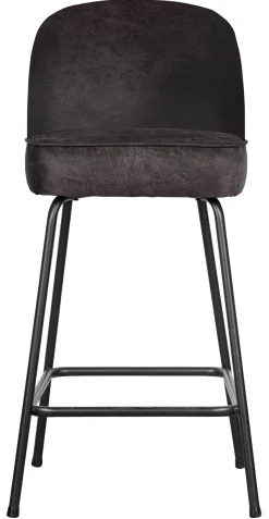 WOOOD Barkruk Met Rugleuning|Barkruk Leer / Kunstleer|Barkruk Vogue (zithoogte 65cm) Leder