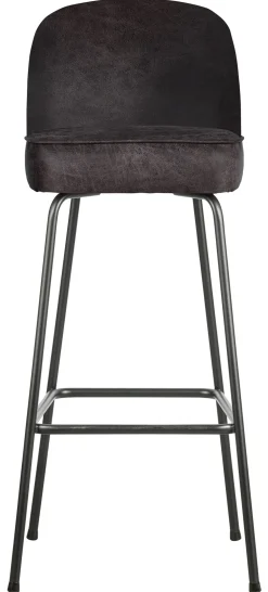 WOOOD Barkruk Met Rugleuning|Barkruk Leer / Kunstleer|Barkruk Vogue (zithoogte 80cm) Leder