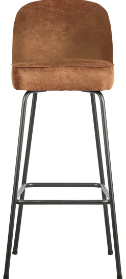 WOOOD Barkruk Met Rugleuning|Barkruk Leer / Kunstleer|Barkruk Vogue (zithoogte 80cm) Leder