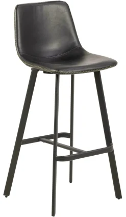 Bendt Barkruk Met Rugleuning|Barkruk Leer / Kunstleer|Barkruk Xanthe PU (zithoogte 76.5cm)