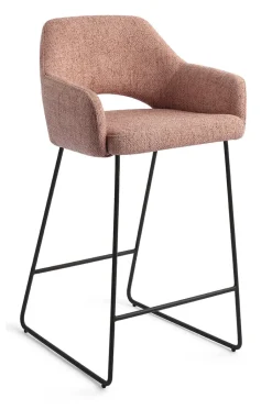 Jesper Home Barkruk Met Rugleuning|Barkruk Yanai Slide Black (zithoogte 65cm) Pink Punch