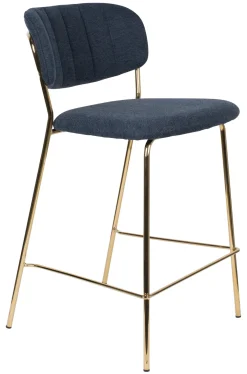 ZILT Barkruk Met Rugleuning|Barstoel Kolten Goud (zithoogte 65cm)