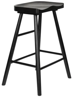 ZILT Barkruk Hout|Barstoel Marky Eikenhout (zithoogte 64cm)