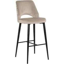 Richmond Interiors Barkruk Met Rugleuning|Barstoel Tabitha Be Trendy, kleur Naturel