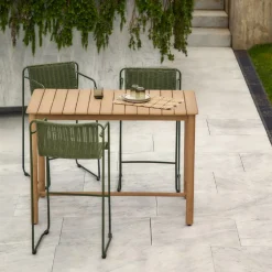 Kave Home Bartafels Voor In Je Tuin|Bartafels|Bartafel Sori Acaciahout, 138 x 78cm Beige