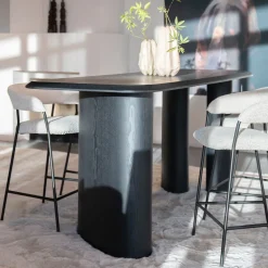 Eleonora Bartafels|Bartafel Walter Eiken, 220 x 80cm Zwart