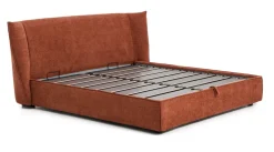 Kave Home Bedden & Boxsprings|Bed Arvian Met uitklapbare bedbodem, kleur Terracotta