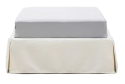 Kave Home Bedden & Boxsprings|Bed Jaira excl. hoofdbord, Chenille, kleur Wit