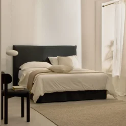 Kave Home Bedden & Boxsprings|Bed Jaira Linnenmix, kleur Antraciet