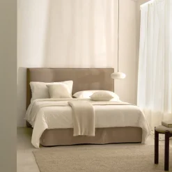 Kave Home Bedden & Boxsprings|Bed Jaira Linnenmix, kleur Taupe