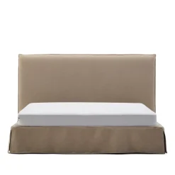 Kave Home Bedden & Boxsprings|Bed Jaira Linnenmix, kleur Taupe