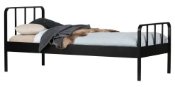 WOOOD Eenpersoonsbedden|Bedden & Boxsprings|Bed Mees 90 x 200cm Zwart