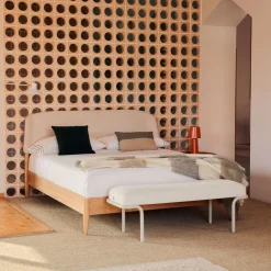 Kave Home Bedden & Boxsprings|Bed Octavia Essenhout Beige