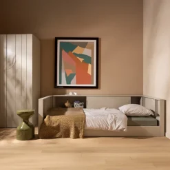 WOOOD Eenpersoonsbedden|Bedden & Boxsprings|Bedbank Carter Grenenhout, 90 x 200cm