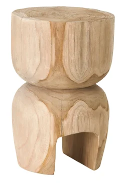 MUST Living Ronde Bijzettafel|Bijzettafel Amber Teakhout