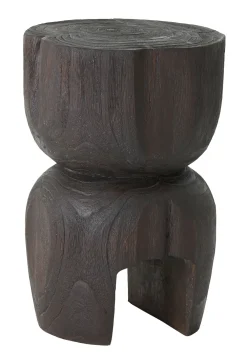 MUST Living Ronde Bijzettafel|Bijzettafel Amber Teakhout