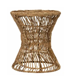 MUST Living Ronde Bijzettafel|Bijzettafel Cala Vadella Abaca, 36cm Naturel