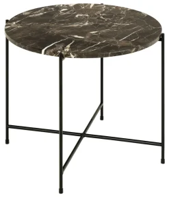 Bendt Ronde Bijzettafel|Bijzettafel Carolien Marmer Bruin