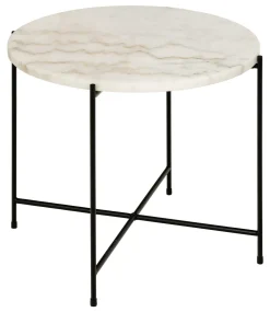 Bendt Ronde Bijzettafel|Bijzettafel Carolien Marmer Wit