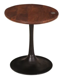 Tom Tailor Ronde Bijzettafel|Bijzettafel Chaz Mangohout, 40cm