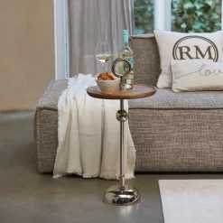 Rivièra Maison Ronde Bijzettafel|Bijzettafel Colonna Mangohout, 35cm