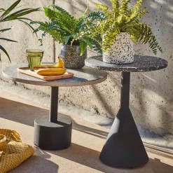 Kave Home Ronde Bijzettafel|Bijzettafel Delano 65cm, kleur Grijs